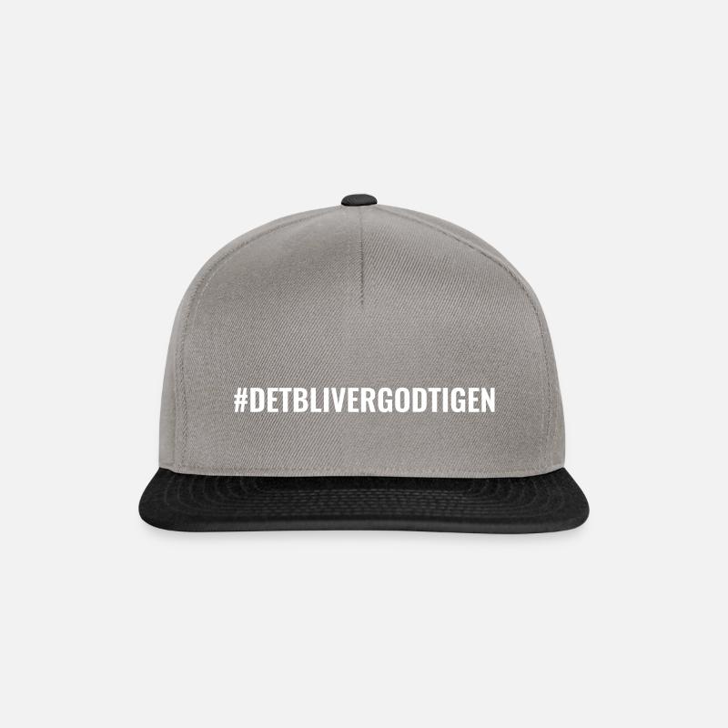 #detblivergodtigen - Snapback Cap - graphite/black