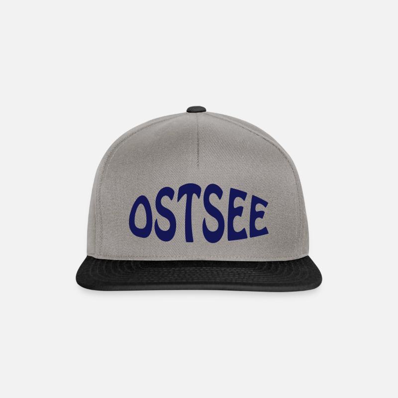 OSTSEE - Snapback Cap - Graphit/Schwarz