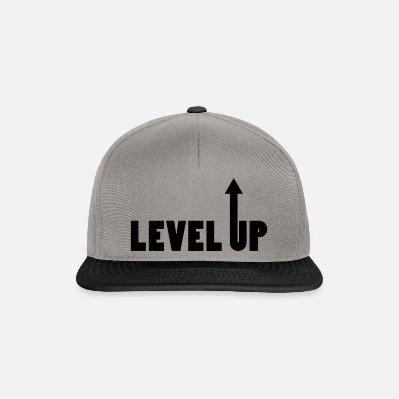 Geburtstag Level Up - Snapback Cap - Graphit/Schwarz