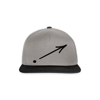Arrow Symbol 09 Artboard 9 - Snapback Cap - graphite/black - Front