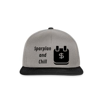 Sparplan and Chill - Snapback Cap - Graphit/Schwarz - Vorne