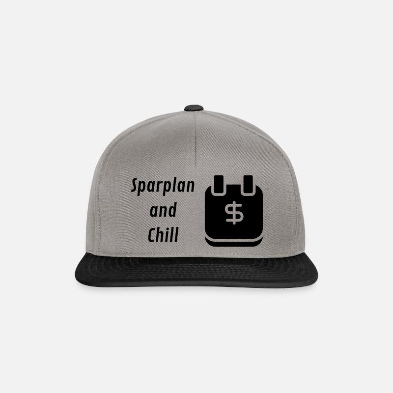 Sparplan and Chill - Snapback Cap - Graphit/Schwarz