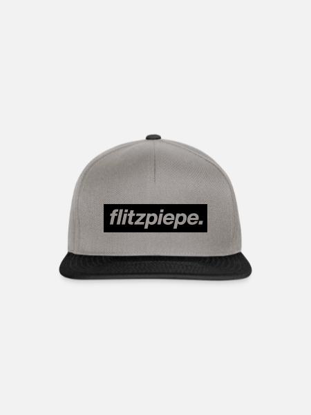 flitzpiepe. - Snapback Cap - Graphit/Schwarz