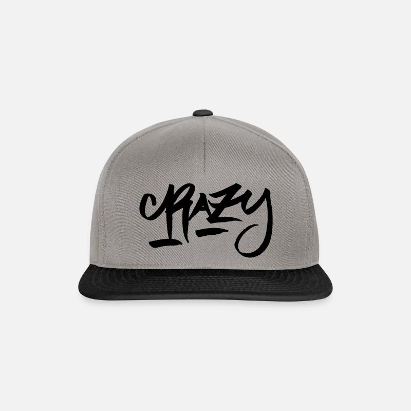CRAZY - Snapback Cap - graphite/black