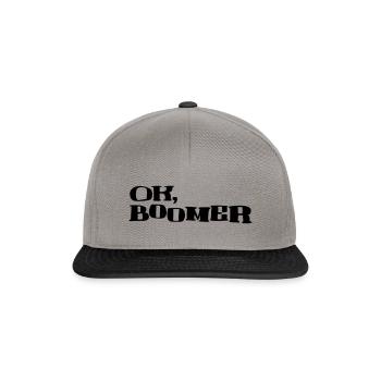 Boomer - Snapback Cap - Graphit/Schwarz - Vorne