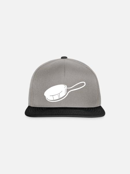 Haarbürste - Snapback Cap - Graphit/Schwarz