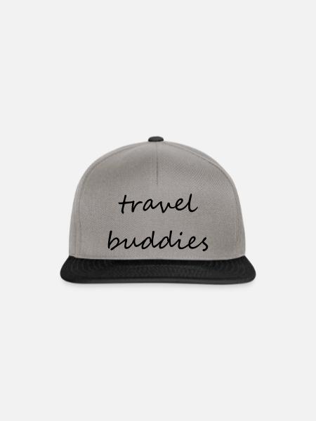 Travel Buddies / Reise Freunde - Snapback Cap - Graphit/Schwarz