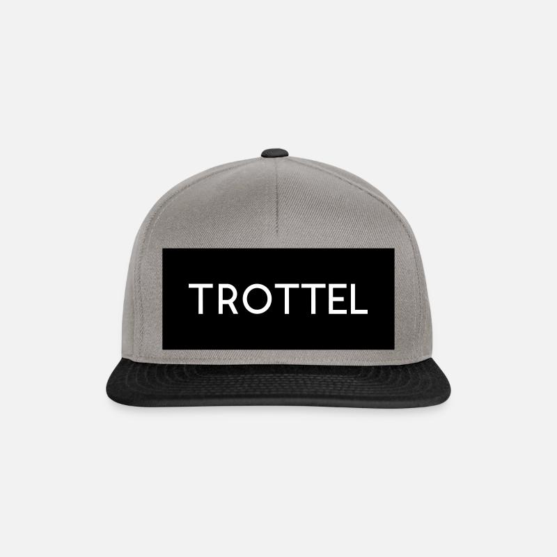 Trottel - Snapback Cap - Graphit/Schwarz