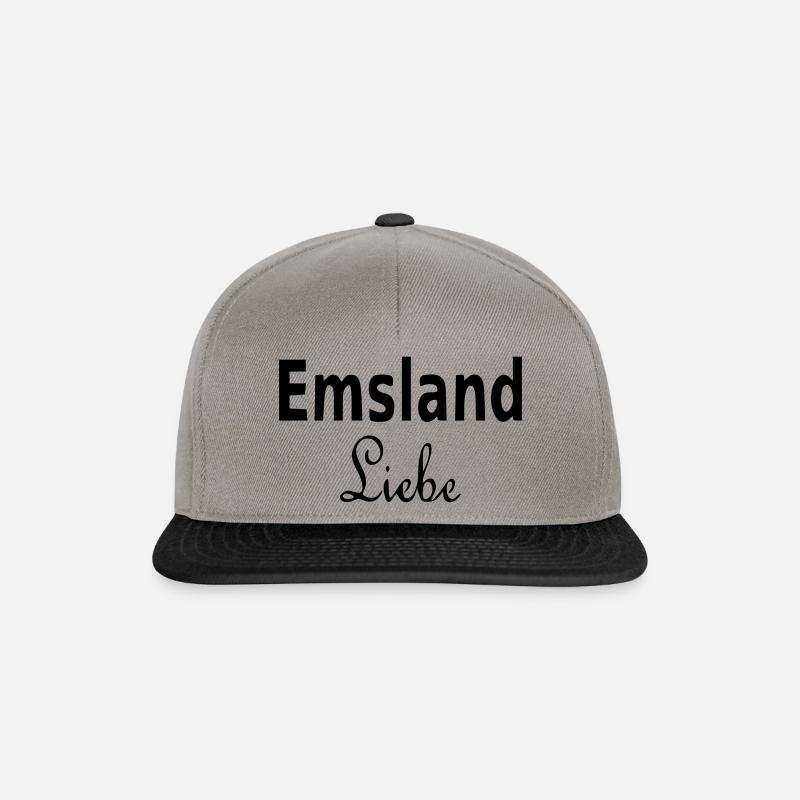 Emsland Liebe - Snapback Cap - Graphit/Schwarz