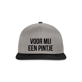 A pint for me - Snapback Cap - graphite/black - Front