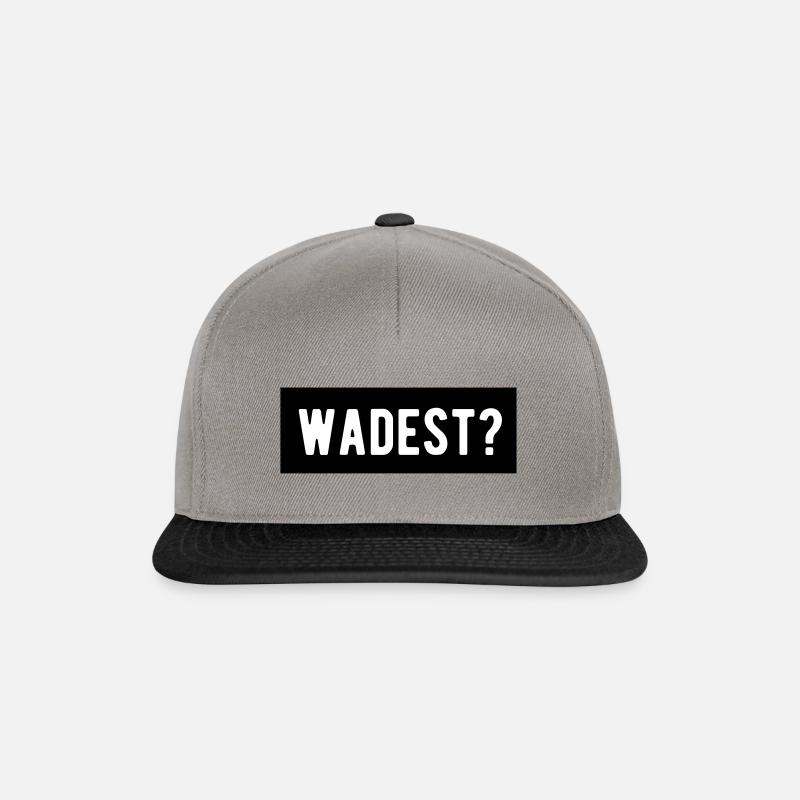 wadest? - Snapback Cap - Graphit/Schwarz