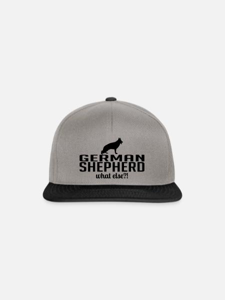 GERMAN SHEPHERD what else - Snapback Cap - Graphit/Schwarz