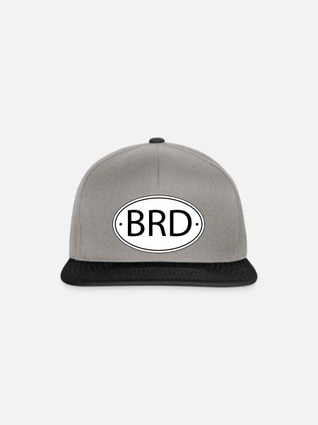 BRD - Deutschland - Snapback Cap - Graphit/Schwarz