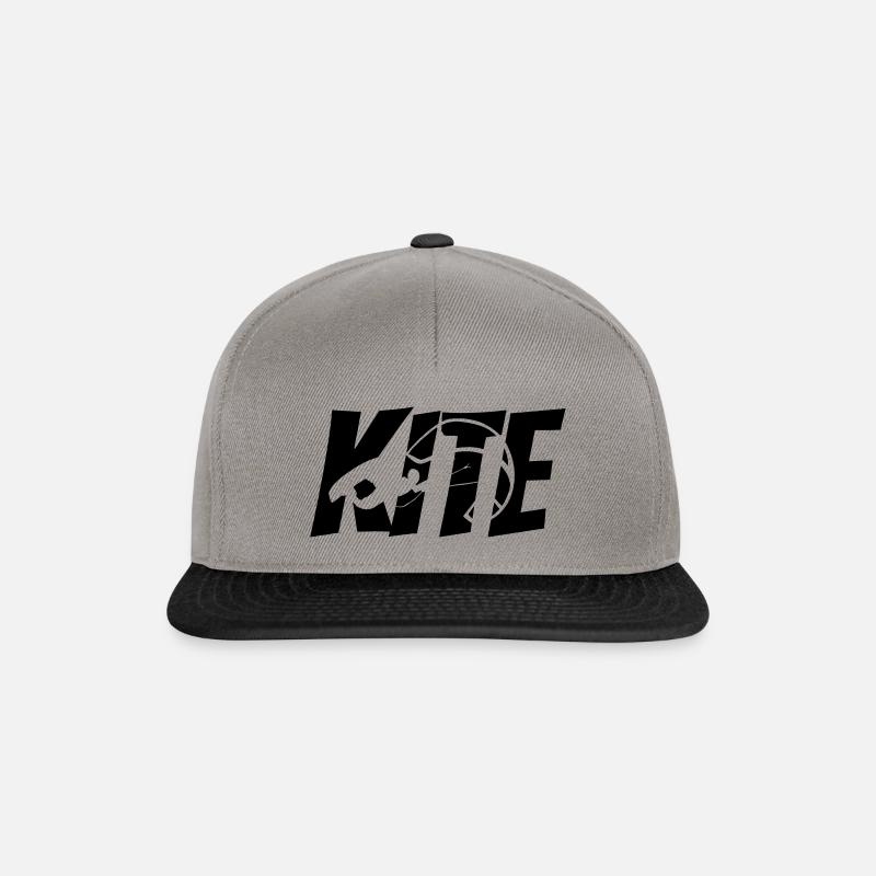 Kiteboard - Snapback Cap - Graphit/Schwarz