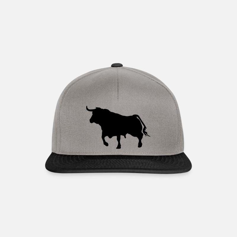 Torro - Stier - Buffalo - Bull - Bulle - Ochse - Snapback Cap - Graphit/Schwarz