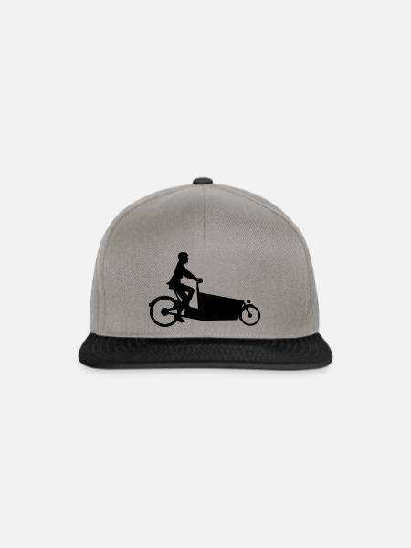 Lastenbike - Snapback Cap - Graphit/Schwarz