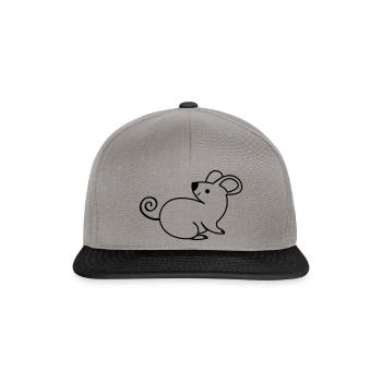 Maus - Snapback Cap - Graphit/Schwarz - Vorne