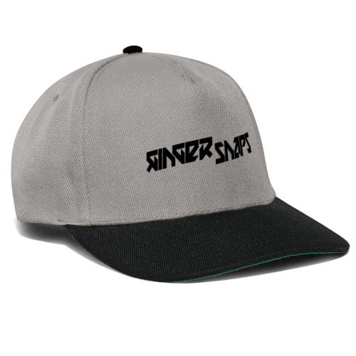 Ginger Snap5 logo (one line black) - Snapback Cap
