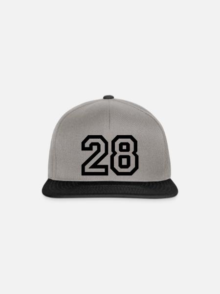 28 Collegestyle - Snapback Cap - Graphit/Schwarz