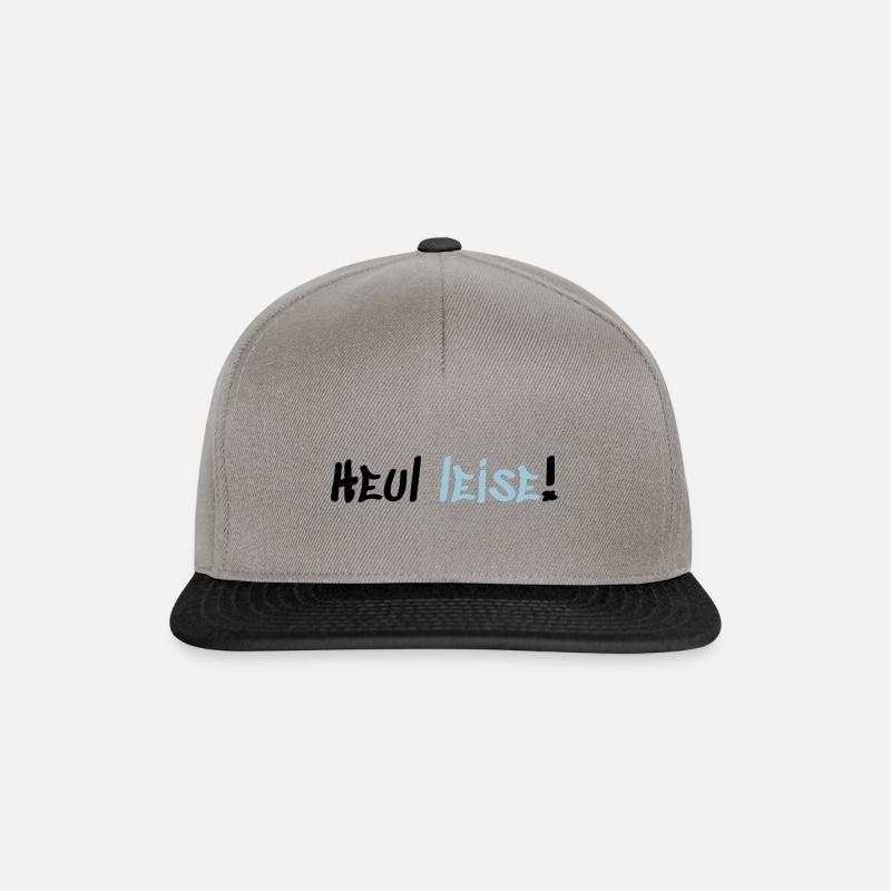 Heul Leise - Snapback Cap - Graphit/Schwarz