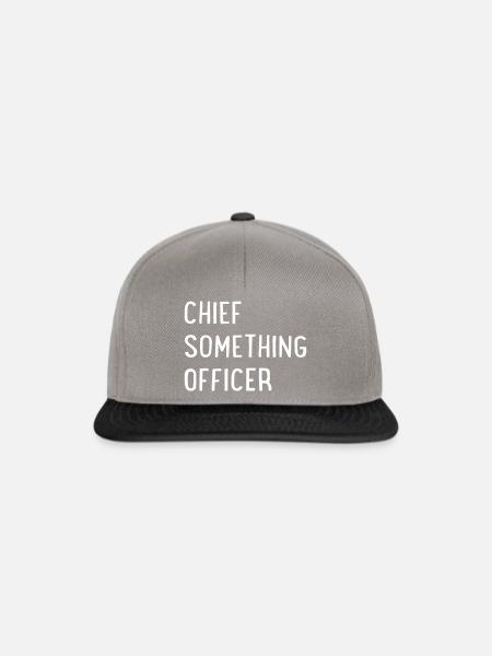 Chief Something Officer - Snapback Cap - Graphit/Schwarz