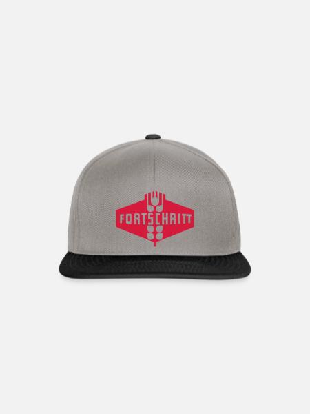 Fortschritt DDR (einfarbig) - Snapback Cap - Graphit/Schwarz