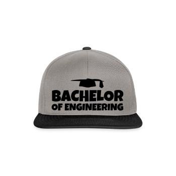 Bachelor of Engineering Abschluss Studium Geschenk - Snapback Cap - Graphit/Schwarz - Vorne