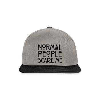 Normal People Scare Me - Casquette snapback - gris graphite/noir - Devant