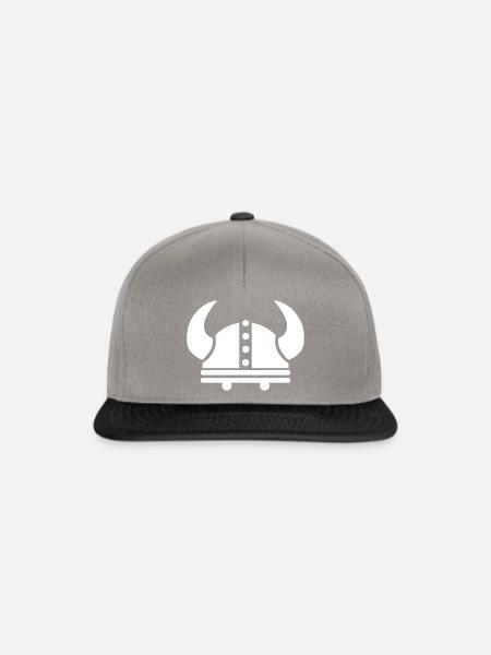 Wikinger Helm - Snapback Cap - Graphit/Schwarz