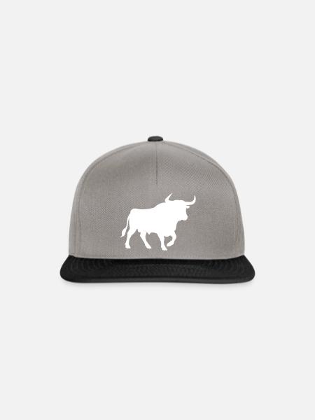 stier - Snapback Cap - Graphit/Schwarz