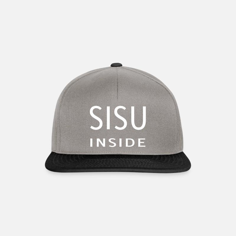 Sisu inside - Casquette snapback - gris graphite/noir