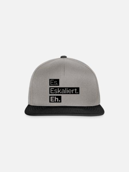 es. eskaliert. eh. - Snapback Cap - Graphit/Schwarz