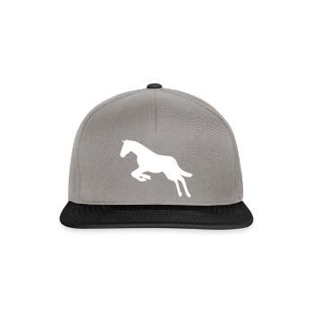 horse - Snapback Cap - Graphit/Schwarz - Vorne