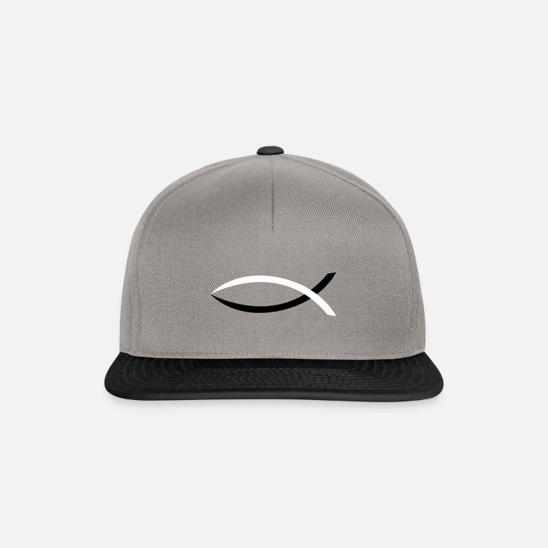ichtus - Casquette snapback - gris graphite/noir