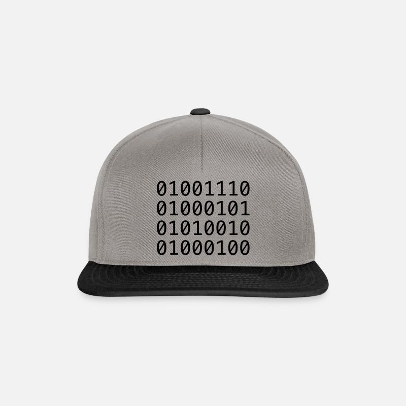 Binärcode (NERD) - Snapback Cap - Graphit/Schwarz