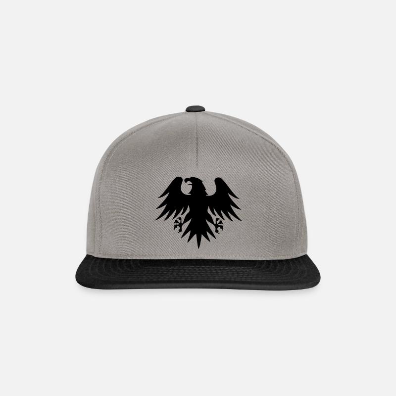 Deutschland Adler Nr.2 (Farbe editierbar) - Snapback Cap - graphite/black