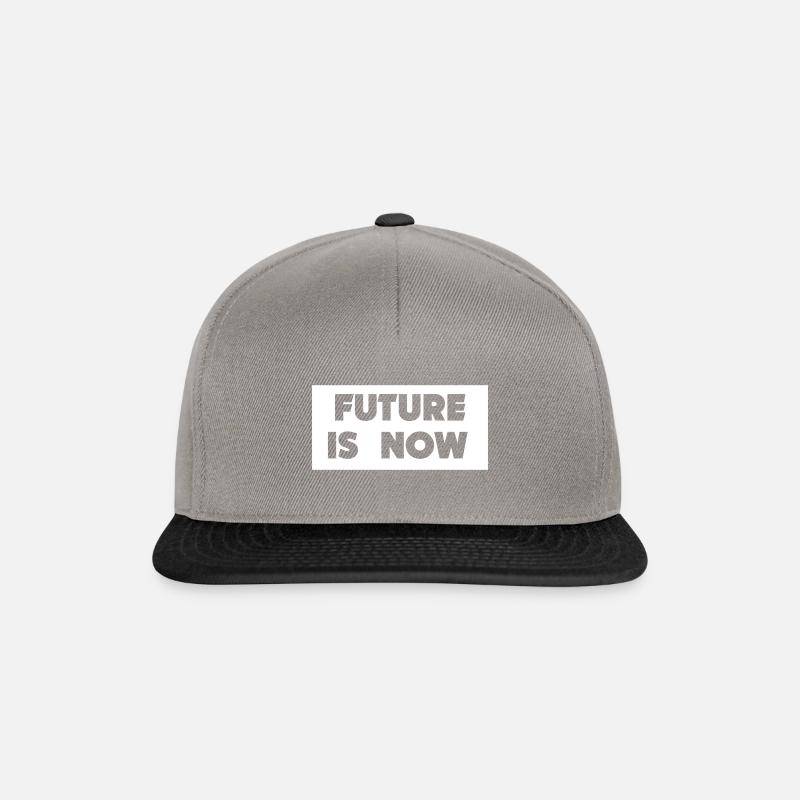 The future is now - Snapback Cap - graphite/black