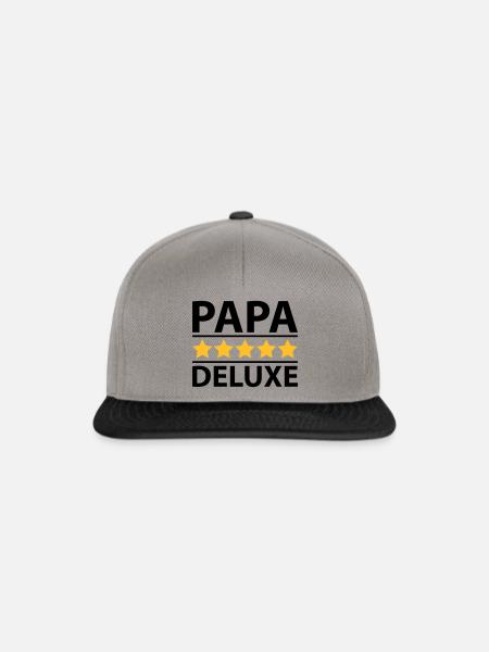Papa Deluxe - Snapback Cap - Graphit/Schwarz