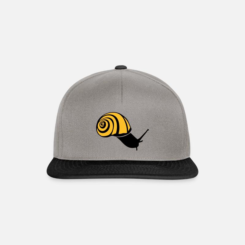 Schnecke - Snapback Cap - Graphit/Schwarz