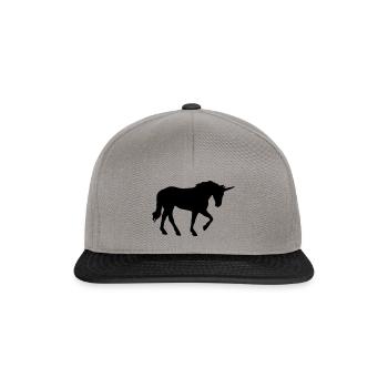 Unicorn Vector Graphics - Snapback Cap - graphite/black - Front