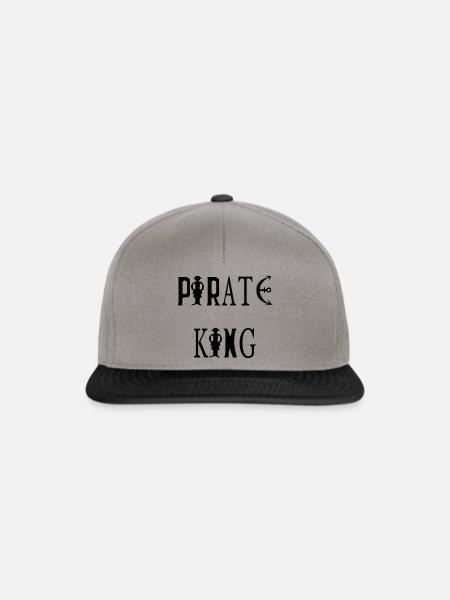 Pirate King - Snapback Cap - Graphit/Schwarz