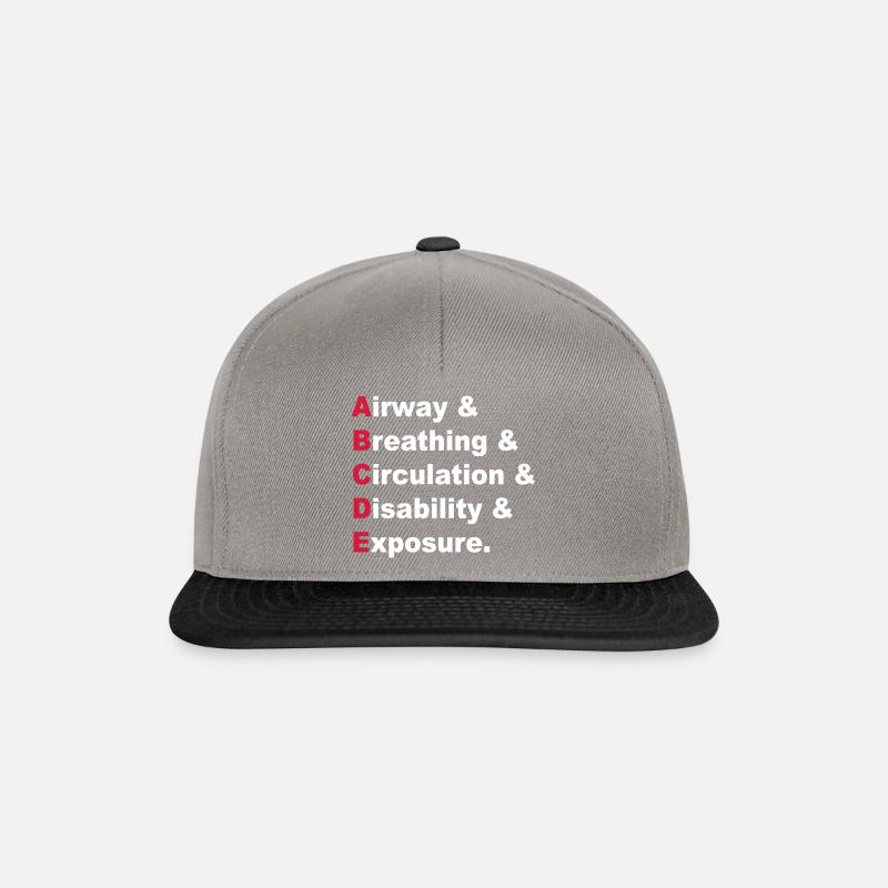 ABCDE Regel - Snapback Cap - Graphit/Schwarz