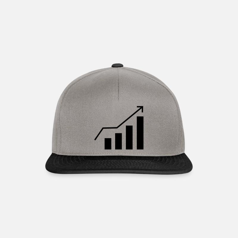 Aktienmarkt - Snapback Cap - Graphit/Schwarz