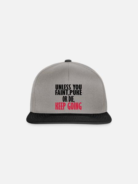 mach weiter - Snapback Cap - Graphit/Schwarz