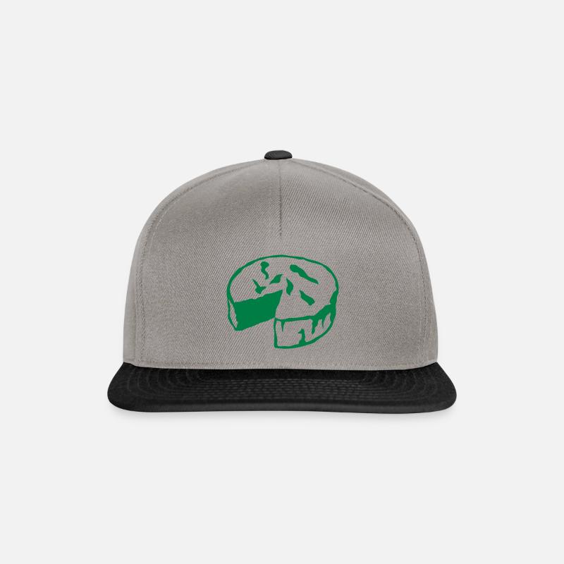 camembert fromage 1 - Casquette snapback - gris graphite/noir
