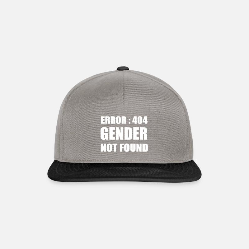 Error gender not found - Casquette snapback - gris graphite/noir