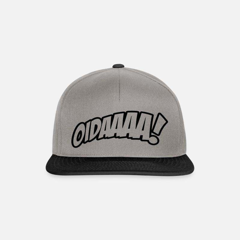 OIDAAAA! Dicton drôle en dialecte - Casquette snapback - gris graphite/noir