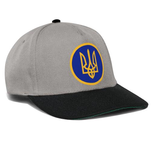 Ukraine Wappen Blau Gelb Rund Support Solidarität - Snapback Cap
