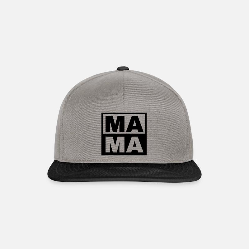 MAMA -die Beste - Snapback Cap - Graphit/Schwarz