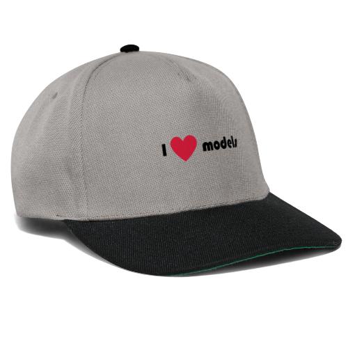 I love models - Snapback cap